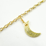 Load image into Gallery viewer, 306M. Crescent Moon Shape Dangle Wire Chain