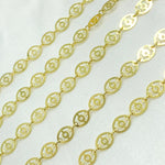 Load image into Gallery viewer, Gold Plated 925 Sterling Silver Flat Oval Design Link Chain