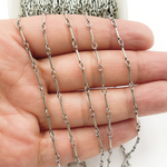 Load image into Gallery viewer, Buy Now Oxidized Sterling Silver Fancy Bar Chain