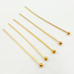 Load image into Gallery viewer, Gauge Gold-filled Ball 1 Inch Headpin