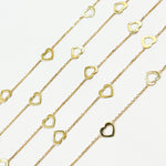 Load image into Gallery viewer, Solid Gold Connected Heart Link Chain