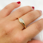 Load image into Gallery viewer, 14K Solid Gold Diamond Ring.