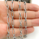 Load image into Gallery viewer, V169OX. Oxidized Sterling Silver Long and Short Link Chain