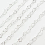 Load image into Gallery viewer, Buy Sterling Silver Open Textured Heart Chain