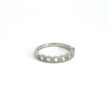 Load image into Gallery viewer, 14K Solid White Gold Baguette Diamond Ring.