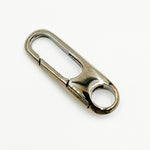 Load image into Gallery viewer, 20MM Black Rhodium Shiny Sterling Silver Oval Clasp