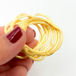 Load image into Gallery viewer, Shop Gold-plated Sterling Silver Brushed Uneven Connector