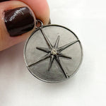 Load image into Gallery viewer, Sterling Silver Round Star Charm