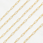 Load image into Gallery viewer, 2505LGF. 14k Gold Filled Hammered Paperclip Chain