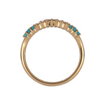 Load image into Gallery viewer, RFF19754TQ. 18K Solid Gold Diamond & Turquoise Ring