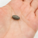 Load image into Gallery viewer, DC821. Diamond & Sterling Silver Barrel Bead