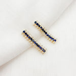 Load image into Gallery viewer, Buy Now 14k Solid Gold Diamonds & Gemstones Dangle Earrings