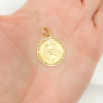 Load image into Gallery viewer, Silver Round Cancer Zodiac Pendant
