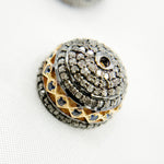 Load image into Gallery viewer, DC756. Diamond & Sterling Silver Bead Cap