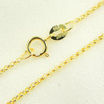 Load image into Gallery viewer, 14K Solid Yellow Gold Rolo Chain