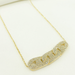 Load image into Gallery viewer, NFM71183. 14k Solid Gold Diamond Marina Cable Link Necklace with Extension