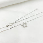 Load image into Gallery viewer, NT111971. 14K Solid Gold Diamond Star Necklace