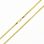 Load image into Gallery viewer, 135HVI0934000. 14k Solid Yellow Gold Venetian Box Link Chain