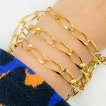 Load image into Gallery viewer, Y88GP. Gold Plated 925 Sterling Silver Cheval Chain