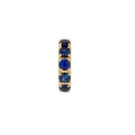Load image into Gallery viewer, Solid Gold Gemstone Round Ring Slider