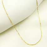 Load image into Gallery viewer, 14K Solid Yellow Gold Diamond Cut Marina Link Chain