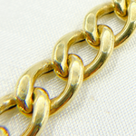 Load image into Gallery viewer, V46GP. Gold Plated 925 Sterling Silver Hollow Curb Chain