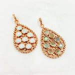 Load image into Gallery viewer, DSP05. Diamond Silver Gemstone Drop Pendant