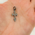 Load image into Gallery viewer, DC440. Diamond Sterling Silver Cross Pendant