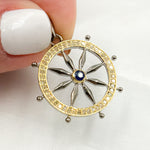 Load image into Gallery viewer, Buy Now Round Flower Pendant with Gemstone