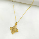 Load image into Gallery viewer, GDP88. 14k Solid Gold Diamond Flower Charm