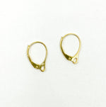 Load image into Gallery viewer, Gold Plated 925 Sterling Silver  Lever Back Ear Wire. GPEW1
