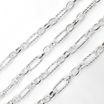 Load image into Gallery viewer, Sterling Silver Long and Short Link Chains