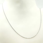 Load image into Gallery viewer, 14K Solid White Gold Cable Chain