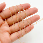 Load image into Gallery viewer, 1653CTT.  Gold Filled and Sterling Silver Long and Short Link Chain