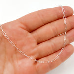 Load image into Gallery viewer, Buy Sterling Silver Smooth Paperclip Necklace