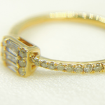 Load image into Gallery viewer, 14K Solid Yellow Gold Statement Diamond Ring.
