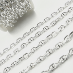Load image into Gallery viewer, Buy Sterling Silver Diamond Cut Marina Chain