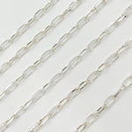 Load image into Gallery viewer, Sterling Silver Diamond Cut Oval Cable Chain