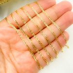 Load image into Gallery viewer, 14k Solid Gold Flat Marina Link Chain
