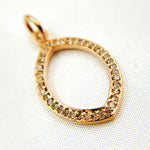 Load image into Gallery viewer, DC860. Diamond Sterling Silver Marquise Shape Pendant