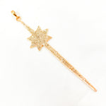 Load image into Gallery viewer, DP225. Diamond Silver Spike with Star Pendant
