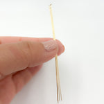 Load image into Gallery viewer, 24 Gauge Gold-filled Flat 3 Inch Headpin