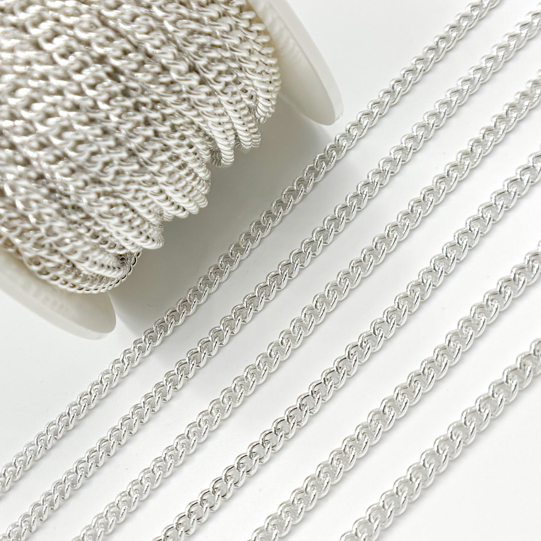 Buy Now Silver Curb Chain