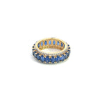 Load image into Gallery viewer, 14k Solid Gold Diamond and Kyanite Ring.