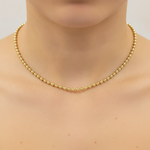 Load image into Gallery viewer, 300CP. 14K Solid Yellow Gold Ball Necklace