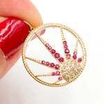 Load image into Gallery viewer, Buy 14K Gold Sun Pendants