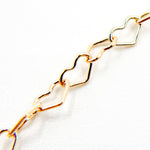 Load image into Gallery viewer, 14K Yellow Gold Heart Link Chain