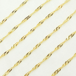 Load image into Gallery viewer, 14k Solid Gold Singapore Chain. 028G2SLMSIT2byFt
