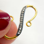 Load image into Gallery viewer, DC494. Diamond & Sterling Silver "S-Hook" Clasp