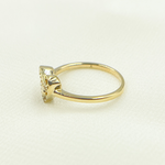 Load image into Gallery viewer, 14K Solid Gold Heart Diamond Ring.